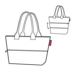 Reisenthel Shopper E1 Twist Silver -Fjallraven Tassen Verkoopwinkel image 2 1 13
