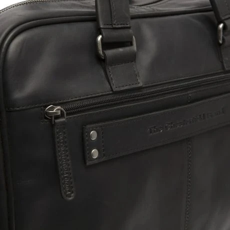 Chesterfield Singapore Laptoptas 15" Schoudertas Zwart 6 Chesterfield Singapore Laptoptas 15" Schoudertas Zwart - Afbeelding 4