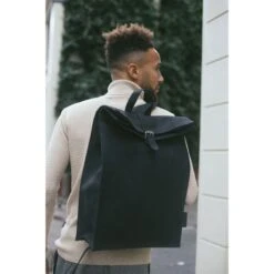 Laauw AMS The Nine Streets Backpack Black Canvas -Fjallraven Tassen Verkoopwinkel img 5269
