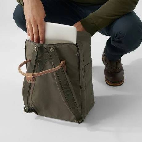Fjallraven Fjällräven Kanken No. 2 Laptop 15" Rugzak Foilage Green 5 Fjallraven Fjällräven Kanken No. 2 Laptop 15" Rugzak Foilage Green - Afbeelding 3