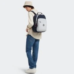 Kipling Seoul Rugzak True Blue Grey -Fjallraven Tassen Verkoopwinkel kpki5140u84 9