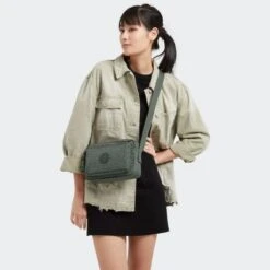 Kipling Abanu Medium Crossbody Sign Green -Fjallraven Tassen Verkoopwinkel kpki6831f6c 9