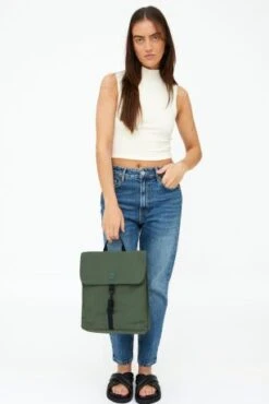 Lefrik Handy Backpack Mini Vandra Pine Ribstop -Fjallraven Tassen Verkoopwinkel lefrik ss23 drop 136523 copia