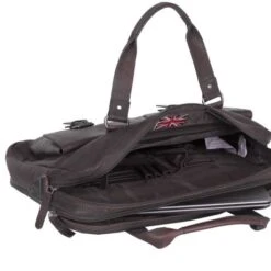 Chesterfield Dylan Laptop Schoudertas 17" Brown -Fjallraven Tassen Verkoopwinkel leren laptoptas bruin dylan 2