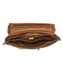 Chesterfield Belfast Business Schoudertas 15.6" Cognac -Fjallraven Tassen Verkoopwinkel leren laptoptas cognac belfast 1