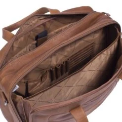 Chesterfield Ryan Laptop Schoudertas Large 17" Cognac -Fjallraven Tassen Verkoopwinkel leren laptoptas cognac ryan 2