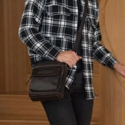 Chesterfield Bath Schoudertas Brown -Fjallraven Tassen Verkoopwinkel leren schoudertas bruin bath