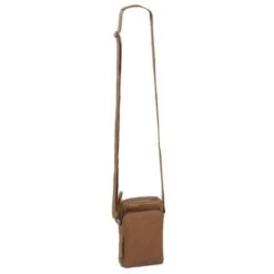 Chesterfield Hamilton Phonebag Schoudertas Cognac -Fjallraven Tassen Verkoopwinkel leren telefoontasje cognac hamilton 1