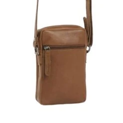 Chesterfield Hamilton Phonebag Schoudertas Cognac -Fjallraven Tassen Verkoopwinkel leren telefoontasje cognac hamilton 3