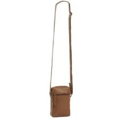 Chesterfield Hamilton Phonebag Schoudertas Cognac -Fjallraven Tassen Verkoopwinkel leren telefoontasje cognac hamilton 4