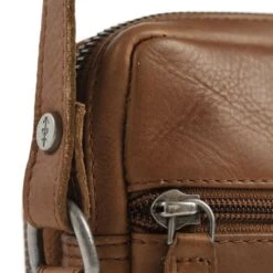 Chesterfield Hamilton Phonebag Schoudertas Cognac -Fjallraven Tassen Verkoopwinkel leren telefoontasje cognac hamilton 5