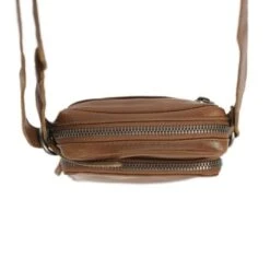 Chesterfield Hamilton Phonebag Schoudertas Cognac -Fjallraven Tassen Verkoopwinkel leren telefoontasje cognac hamilton 6
