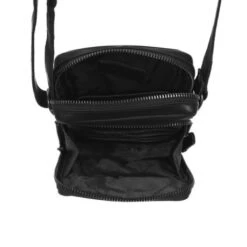 Chesterfield Hamilton Phonebag Schoudertas Black -Fjallraven Tassen Verkoopwinkel leren telefoontasje zwart hamilton 2