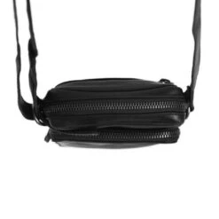 Chesterfield Hamilton Phonebag Schoudertas Black -Fjallraven Tassen Verkoopwinkel leren telefoontasje zwart hamilton 6