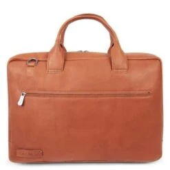 Plevier Lloyd Enkelvaks Laptoptas 17.3 Inch Cognac