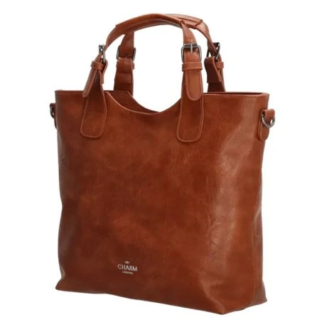 Charm London High Street Handtas Cognac 4 Charm London High Street Handtas Cognac - Afbeelding 2