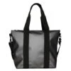 Rains Tote Bag Mini Shoulderbag Metallic Grey -Fjallraven Tassen Verkoopwinkel metallic tote
