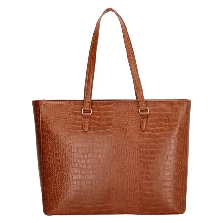 Charm London Midwood Shopper 15.6" Croco Cognac 5 Charm London Midwood Shopper 15.6" Croco Cognac - Afbeelding 3