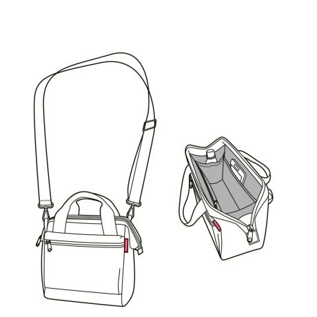 Reisenthel Allrounder Cross Schoudertas Black 6 Reisenthel Allrounder Cross Schoudertas Black - Afbeelding 4