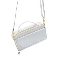 MOSZ Naomi Crossbody Off White Shiny Light Gold -Fjallraven Tassen Verkoopwinkel naomi crossbag quilted white achterkant