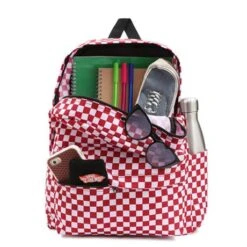 Vans Old Skool Check Rugzak Chili Pepper/ Checkerboard -Fjallraven Tassen Verkoopwinkel oldskoolcheck chili 2