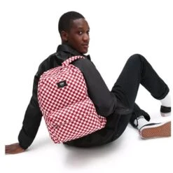 Vans Old Skool Check Rugzak Chili Pepper/ Checkerboard -Fjallraven Tassen Verkoopwinkel oldskoolcheck chili 5
