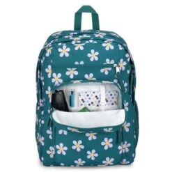 JanSport Big Student Backpack 15" Precious Petals -Fjallraven Tassen Verkoopwinkel petals voorvak