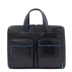 Piquadro Blue Square Revamp Slim Computer Bag 14'' Blue