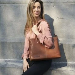 Plevier Fluxgate Dames Tote Bag 14" Bruin -Fjallraven Tassen Verkoopwinkel plevier 864 2 fluxgate