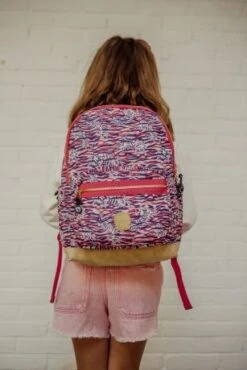 Pick & Pack Rugzak L Tiger Skin Rosa -Fjallraven Tassen Verkoopwinkel pp20340 45