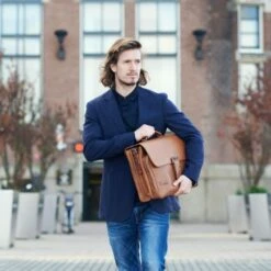 Plevier Quartz Aktetas 1-Vak 15.6" Cognac -Fjallraven Tassen Verkoopwinkel quartz 353 3 sfeerfoto