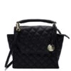 MOSZ Handtas Phoebe Quilted Black Shiny Light Gold -Fjallraven Tassen Verkoopwinkel quilte phoebe