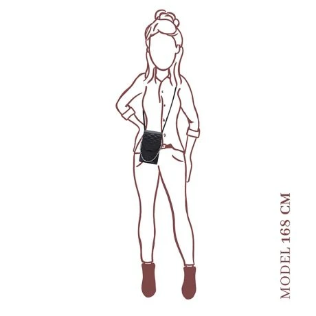 MOSZ Telefoontasje Quilted Black Brushed Silver 13 MOSZ Telefoontasje Quilted Black Brushed Silver - Afbeelding 11