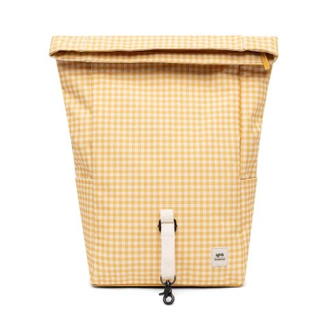 Lefrik Mini Roll Backpack 13" Printed Vichy Mustard 4 Lefrik Mini Roll Backpack 13" Printed Vichy Mustard - Afbeelding 2