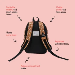 Little Legends Kinderrugzak Vintage Flower -Fjallraven Tassen Verkoopwinkel usp vintage flower achterkant