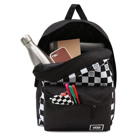 Vans Realm Rugzak Glitter Peace Check 4 Vans Realm Rugzak Glitter Peace Check - Afbeelding 2
