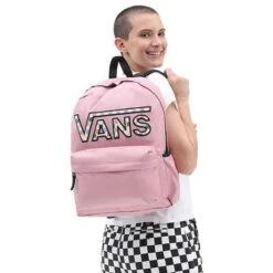 Vans Realm Flying Rugzak Pink Lila Multi Color Check -Fjallraven Tassen Verkoopwinkel vn0a3ui8bd5 alt4