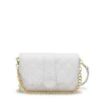 MOSZ Krisbag Telefoontasje Quilted Off White Shiny Light Gold -Fjallraven Tassen Verkoopwinkel white quilted 1