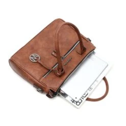 Wimona Bambina Schoudertas Cognac -Fjallraven Tassen Verkoopwinkel wimona bambina cognac 6