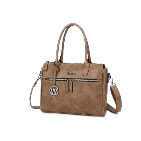 Wimona Bambina Schoudertas Taupe 4 Wimona Bambina Schoudertas Taupe - Afbeelding 2