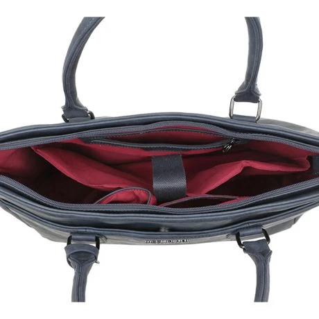 Wimona Carmina Schoudertas 13.3" Donkerblauw 6 Wimona Carmina Schoudertas 13.3" Donkerblauw - Afbeelding 4