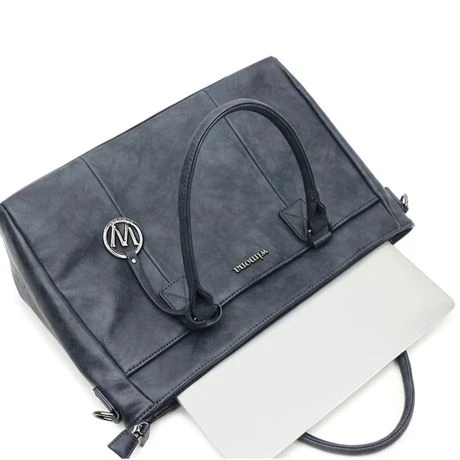 Wimona Carmina Schoudertas 13.3" Donkerblauw 8 Wimona Carmina Schoudertas 13.3" Donkerblauw - Afbeelding 6