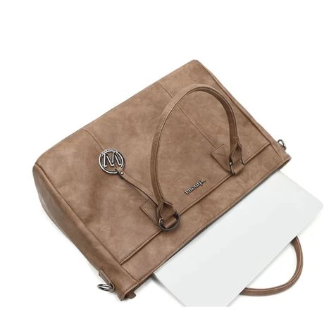 Wimona Carmina Schoudertas 13.3" Taupe 8 Wimona Carmina Schoudertas 13.3" Taupe - Afbeelding 6