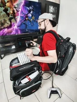 Wenger Tech Player One Gaming Laptop Backpack 17,3 Inch Black -Fjallraven Tassen Verkoopwinkel wrt 611650 611651 sm gamer 1