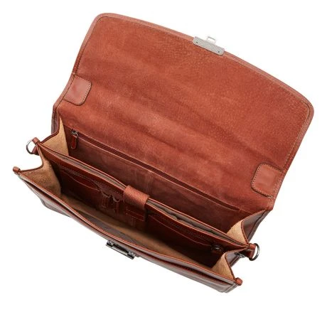 Castelijn & Beerens Verona Aktetas 13.3" Licht Bruin 5 Castelijn & Beerens Verona Aktetas 13.3" Licht Bruin - Afbeelding 3