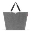 Reisenthel Shopper XL / Strandtas Twist Silver -Fjallraven Tassen Verkoopwinkel zu7052 shopper xl twist silver reisenthel web p 01